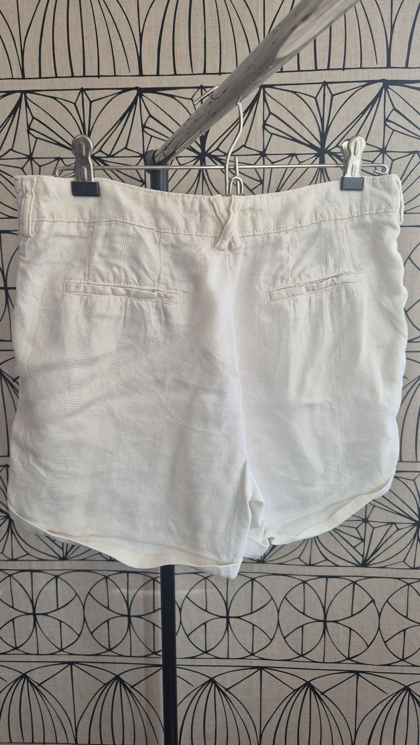 Zara Basic parelwitte korte broek maat 36 – photo 4
